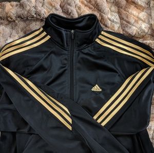 black and gold adidas jacket